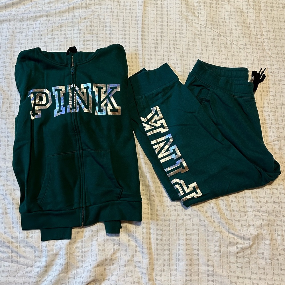 PINK forest green set
